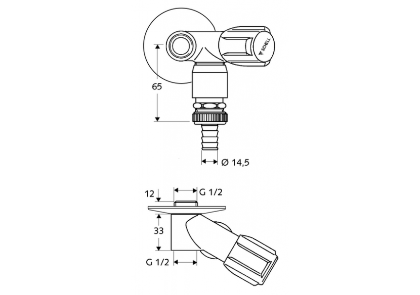 Robinet de service COMFORT - 033130699 - Schell