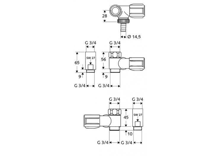 Robinet de service COMFORT - 033240699 - Schell 2