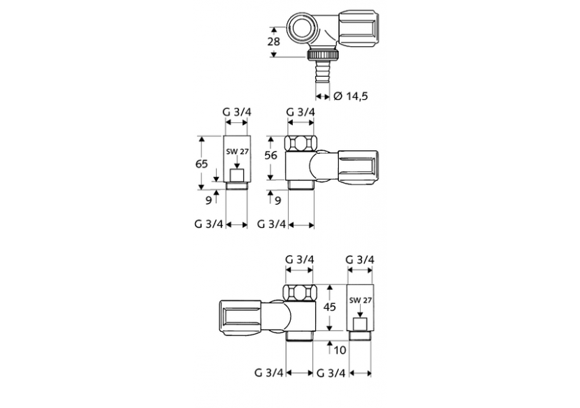 Robinet de service COMFORT - 033240699 - Schell