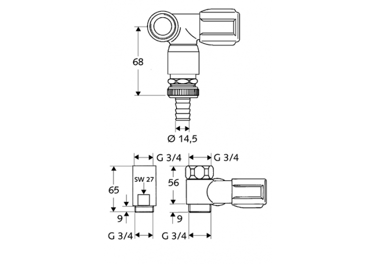 Robinet de service COMFORT - 033260699 - Schell 2
