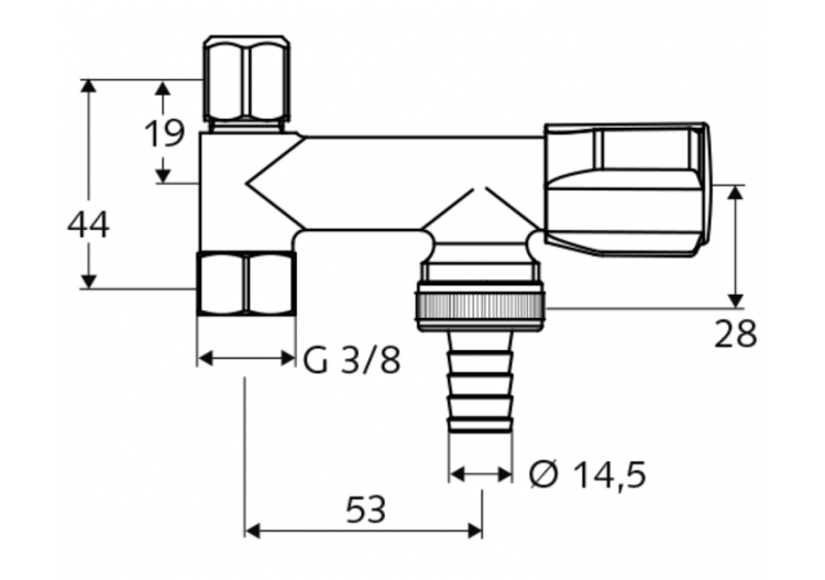 Robinet de service COMFORT - 033740699 - Schell 2