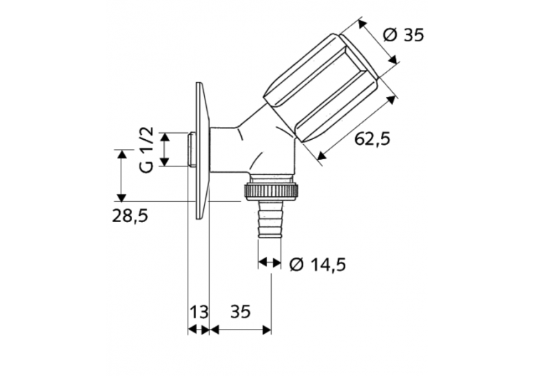 Robinet de service à siège incliné SECUR - 033870699 - Schell 2