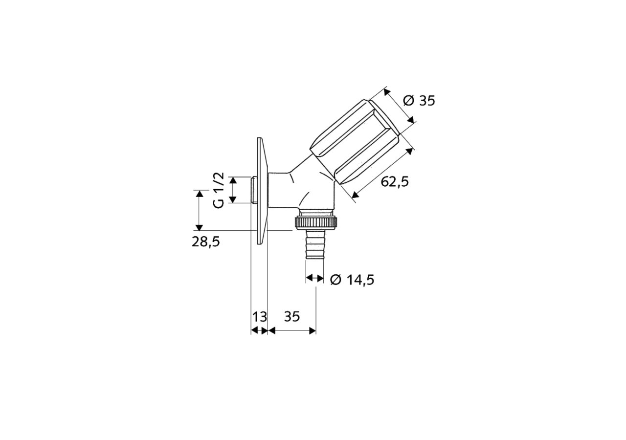 Robinet de service à siège incliné SECUR - 033870699 - Schell