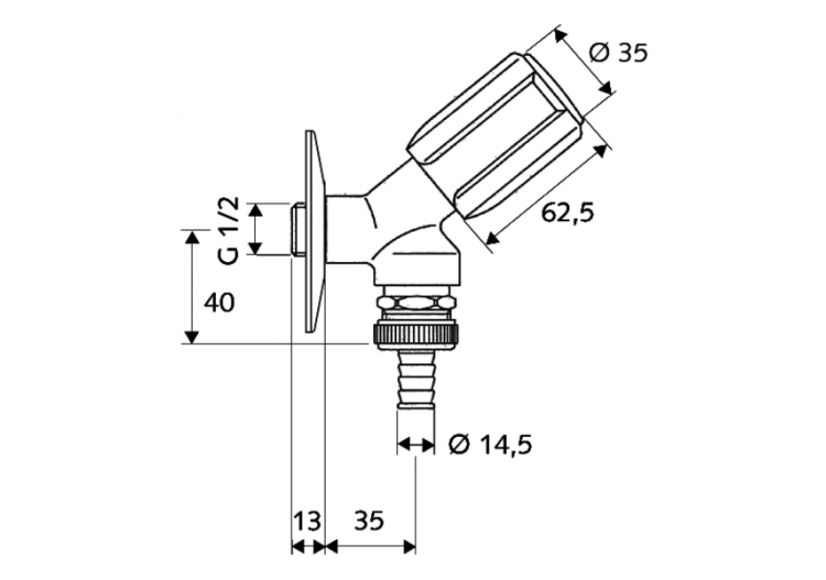 Robinet de service à siège incliné SECUR - 033880699 - Schell 2