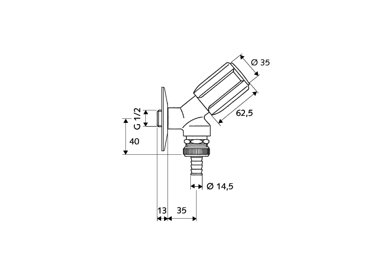 Robinet de service à siège incliné SECUR - 033880699 - Schell