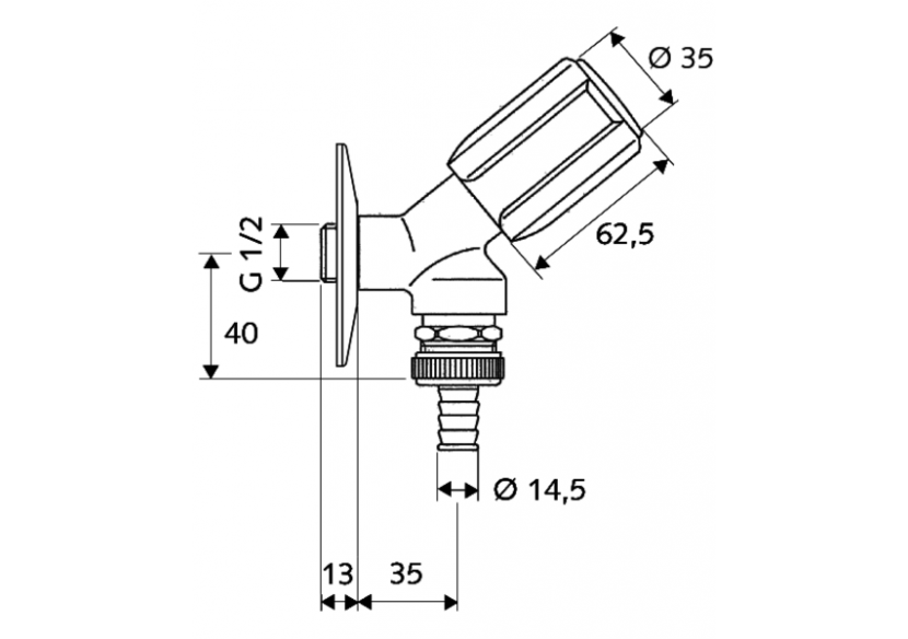 Robinet de service à siège incliné SECUR - 033880699 - Schell Robinet de service à siège incliné SECUR - 033880699 - Schell