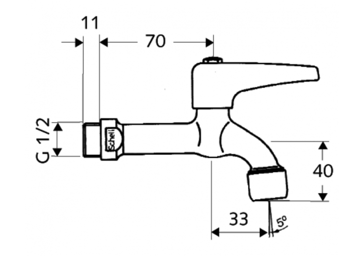 Robinet de service - 034250699 - Schell 2
