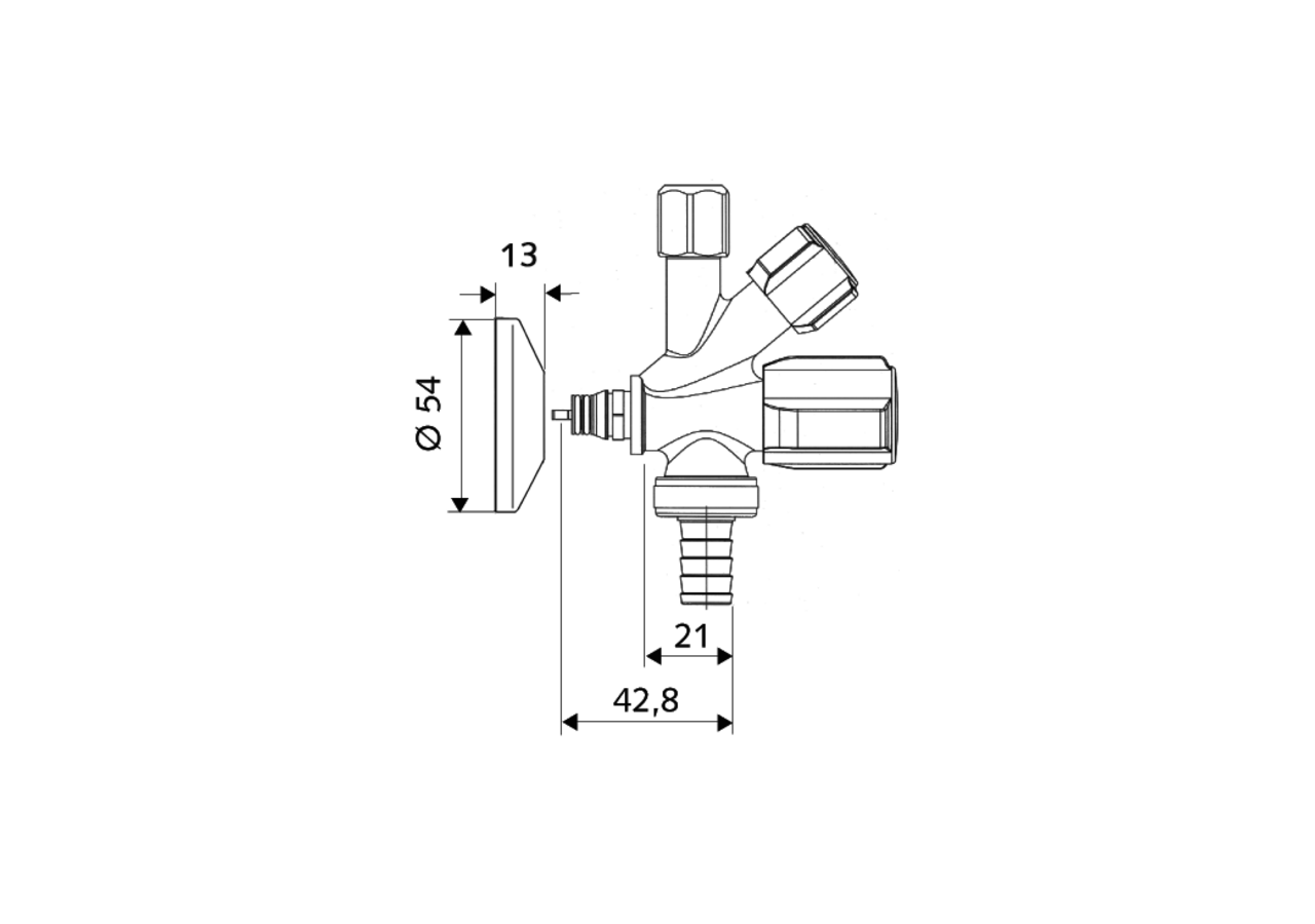 Robinet d'équerre combiné QUICK COMFORT - 035040699 - Schell