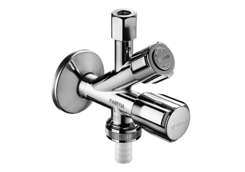 Robinet d'équerre combiné avec filtre - 035600699 - Schell Robinet d'équerre combiné avec filtre - 035600699 - Schell