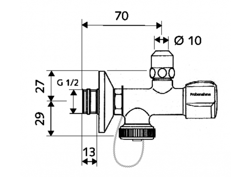 Robinet d'équerre pour le prélèvement d'échantillons - 038350699 - Schell Robinet d'équerre pour le prélèvement d'échantillons - 038350699 - Schell