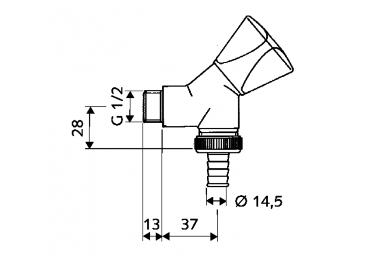 Robinet de service à siège incliné - 038860699 - Schell 2
