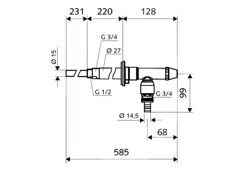 Robinet mural extérieur antigel POLAR II - 039950399 - Schell Robinet mural extérieur antigel POLAR II - 039950399 - Schell