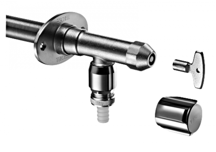 Robinet mural extérieure antigel POLAR II Set - 039980399 - Schell