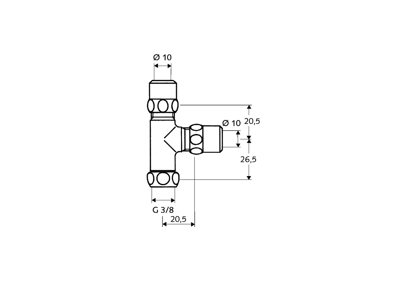 Raccord-T - 041000699 - Schell