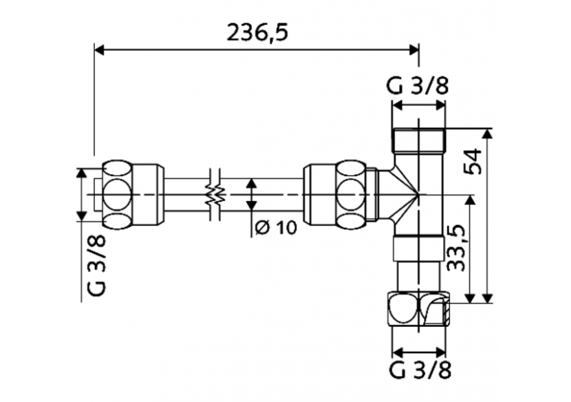 Kit de tubes de raccordement pour thermostat pour robinet d'équerre - 041150699 - Schell Kit de tubes de raccordement pour thermostat pour robinet d'équerre - 041150699 - Schell