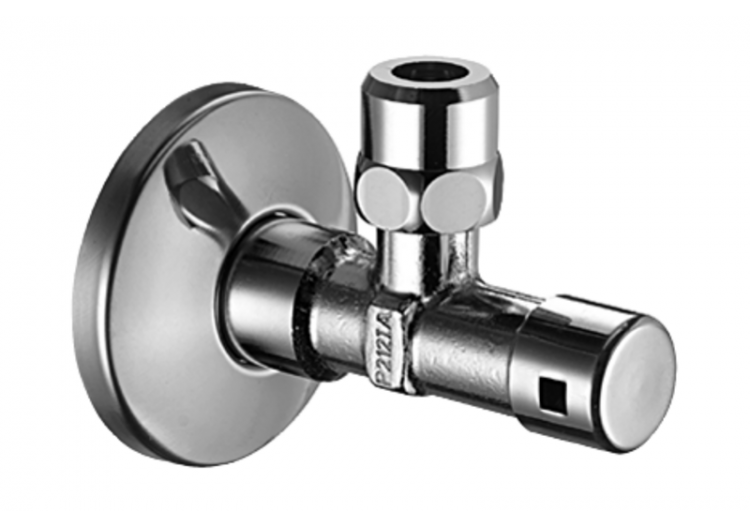 Robinet d'équerre avec fonction de régulation et utilisation sécurisée - 049450699 - Schell