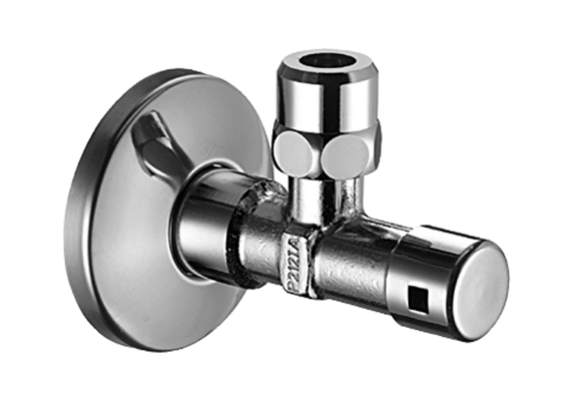 Robinet d'équerre avec fonction de régulation et utilisation sécurisée - 051000699 - Schell