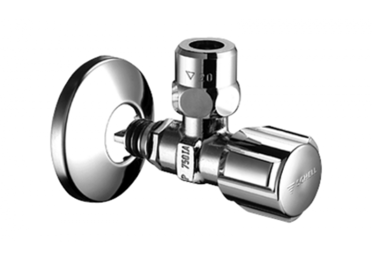 Robinet d'équerre avec fonction de régulation QUICK COMFORT - 053040699 - Schell