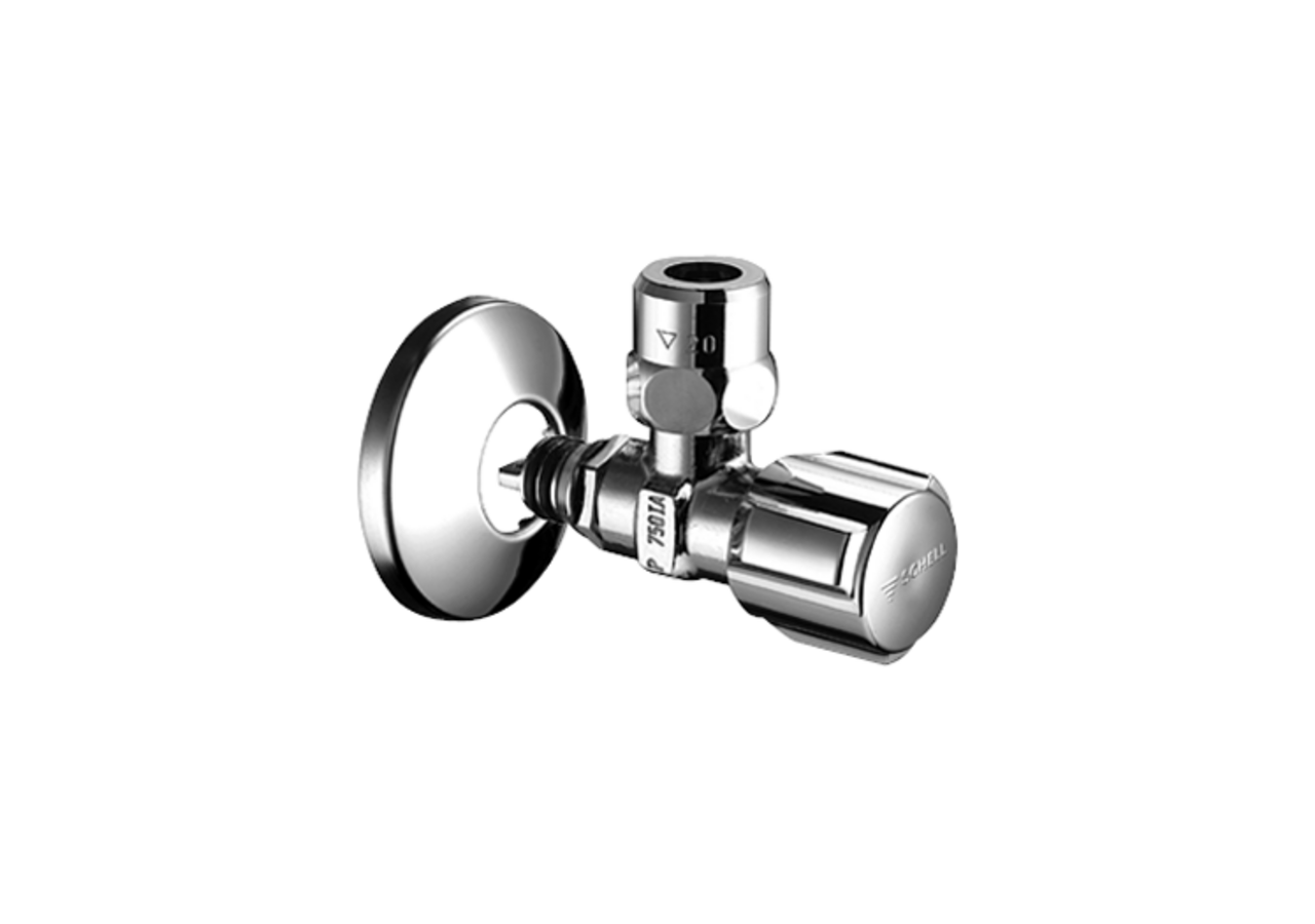 Robinet d'équerre avec fonction de régulation QUICK COMFORT - 053040699 - Schell