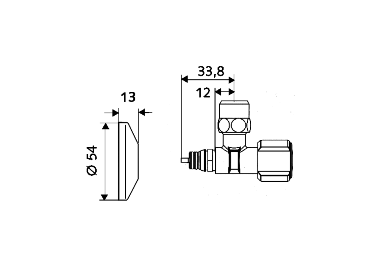 Robinet d'équerre avec fonction de régulation QUICK COMFORT - 053040699 - Schell
