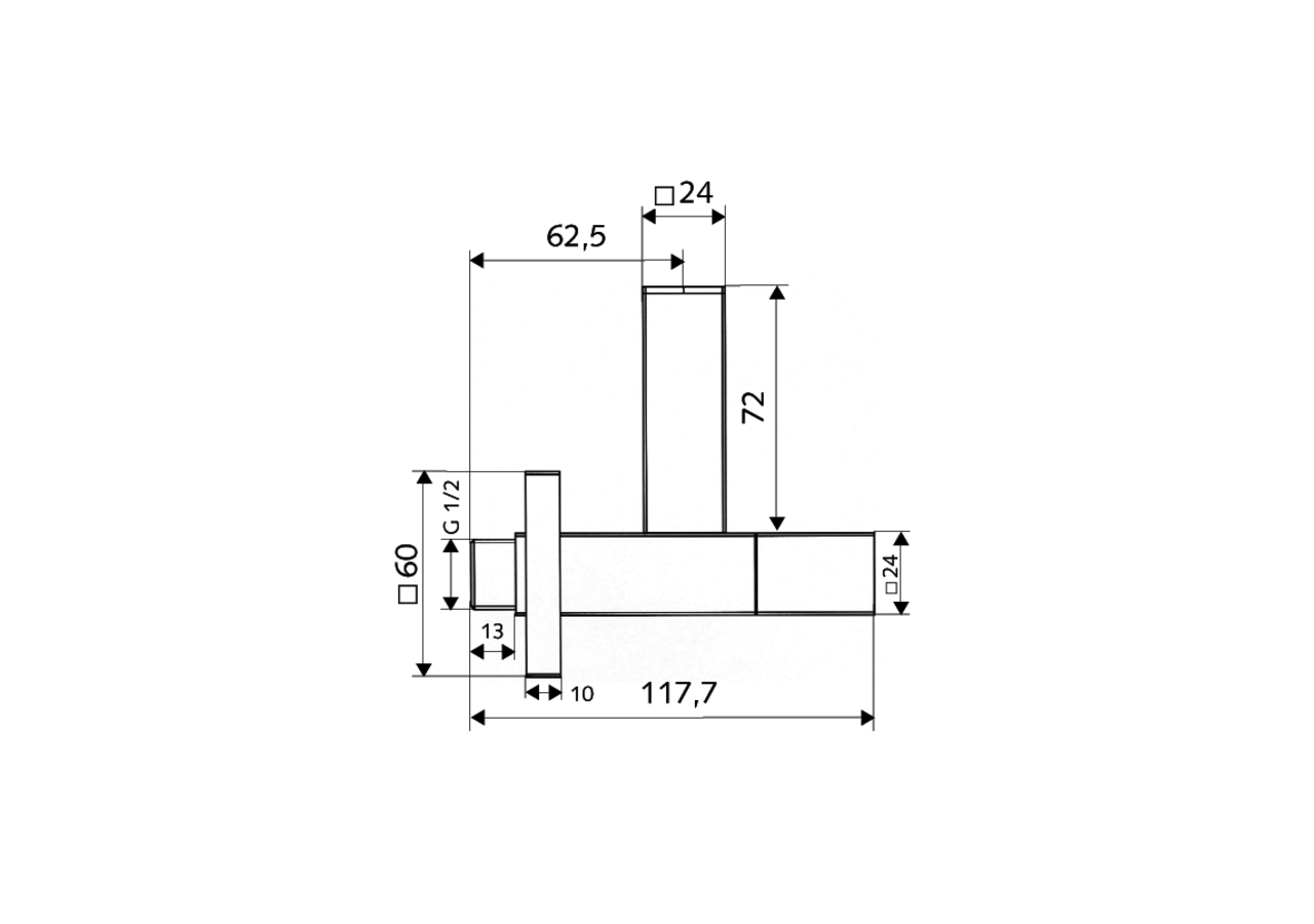 Robinet d'équerre design QUAD - 053620699 - Schell