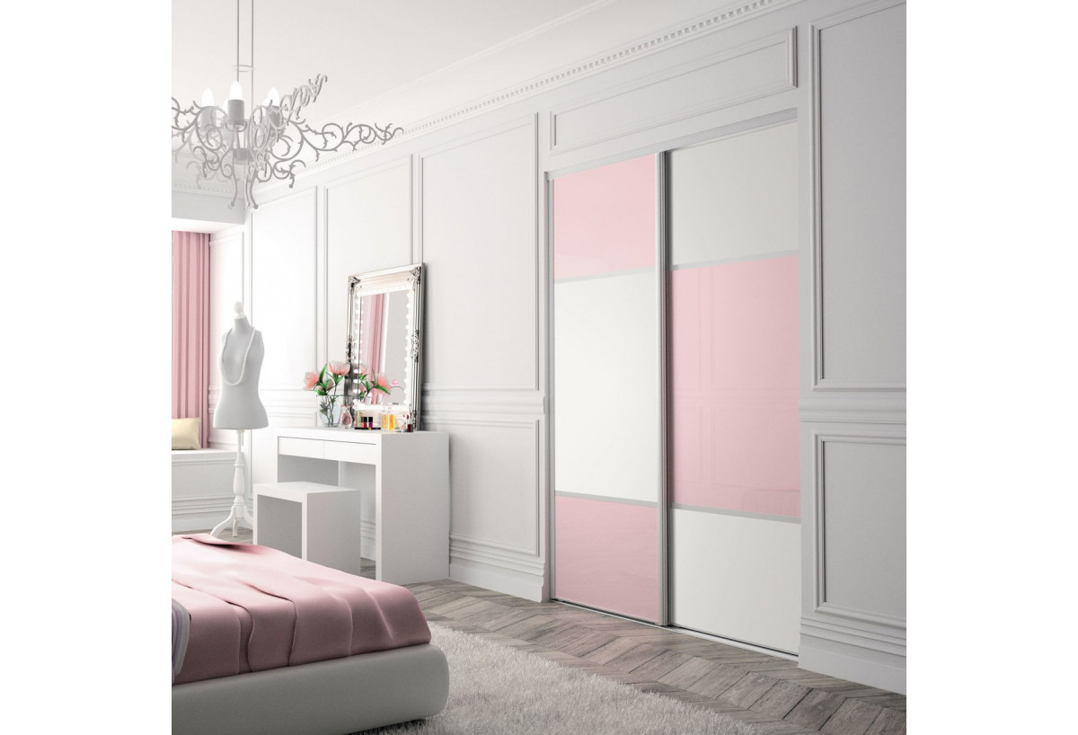 Façade de placard 2 portes coulissante Candy - Kazed : Confort'Mat