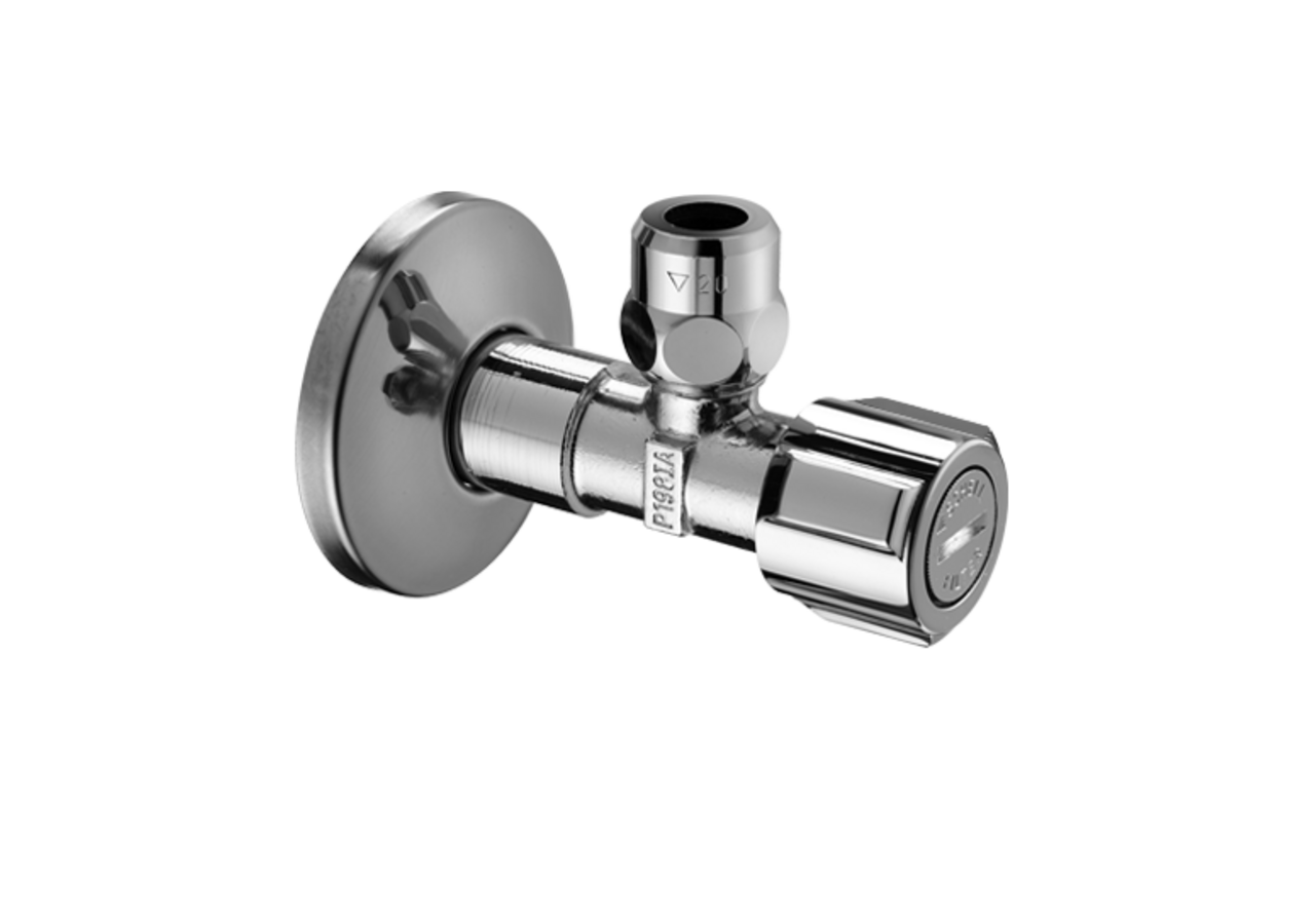 Robinet d'équerre avec fonction de régulation et filtre - 054280699 - Schell