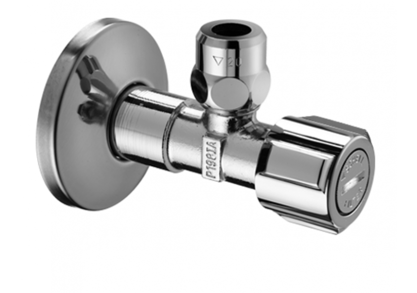 Robinet d'équerre avec fonction de régulation et filtre - 054290699 - Schell