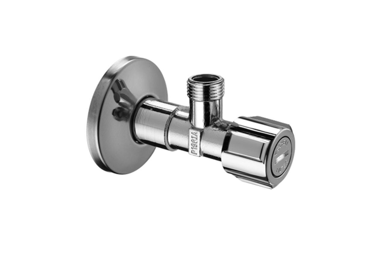 Robinet d'équerre avec fonction de régulation et filtre - 054300699 - Schell