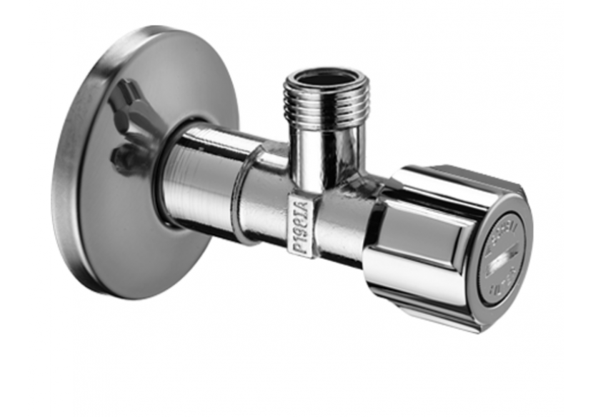 Robinet d'équerre avec fonction de régulation et filtre - 054300699 - Schell