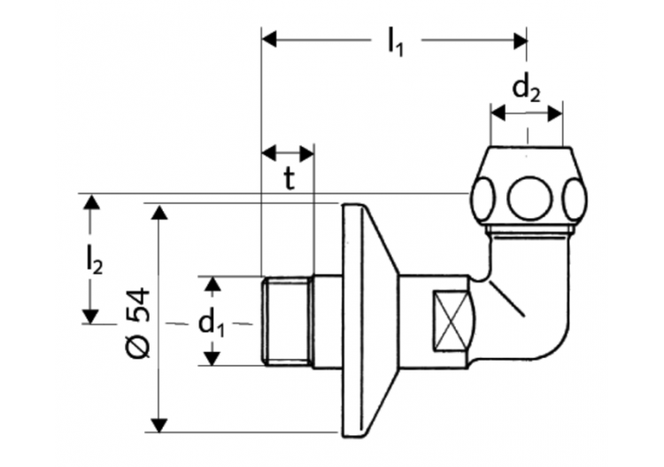 Raccord coudé - 064350699 - Schell 2
