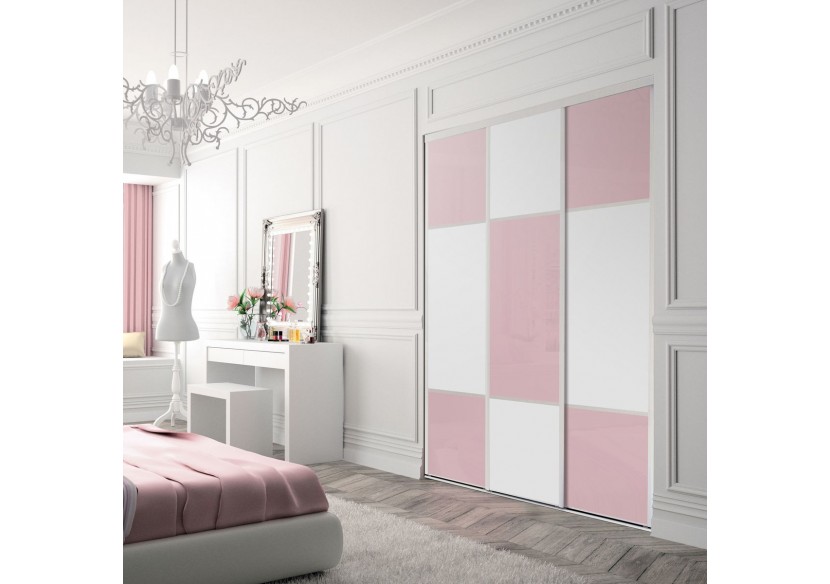 Façade de placard 3 portes coulissante Candy - Kazed : Confort'Mat