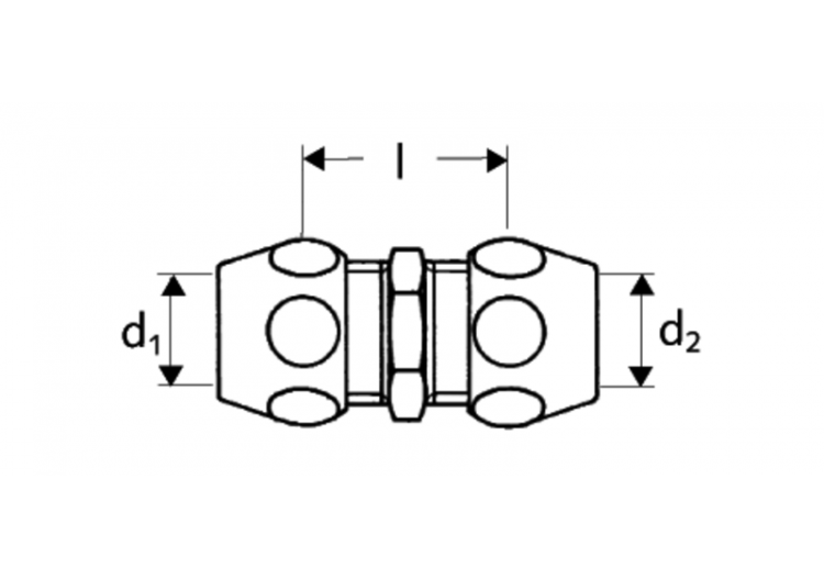Raccord double - 064420699 - Schell 2