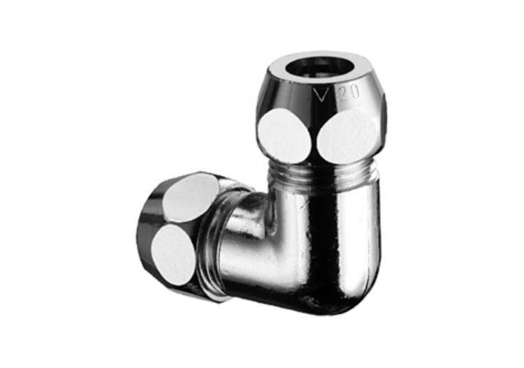 Raccord coudé double - 064450699 - Schell