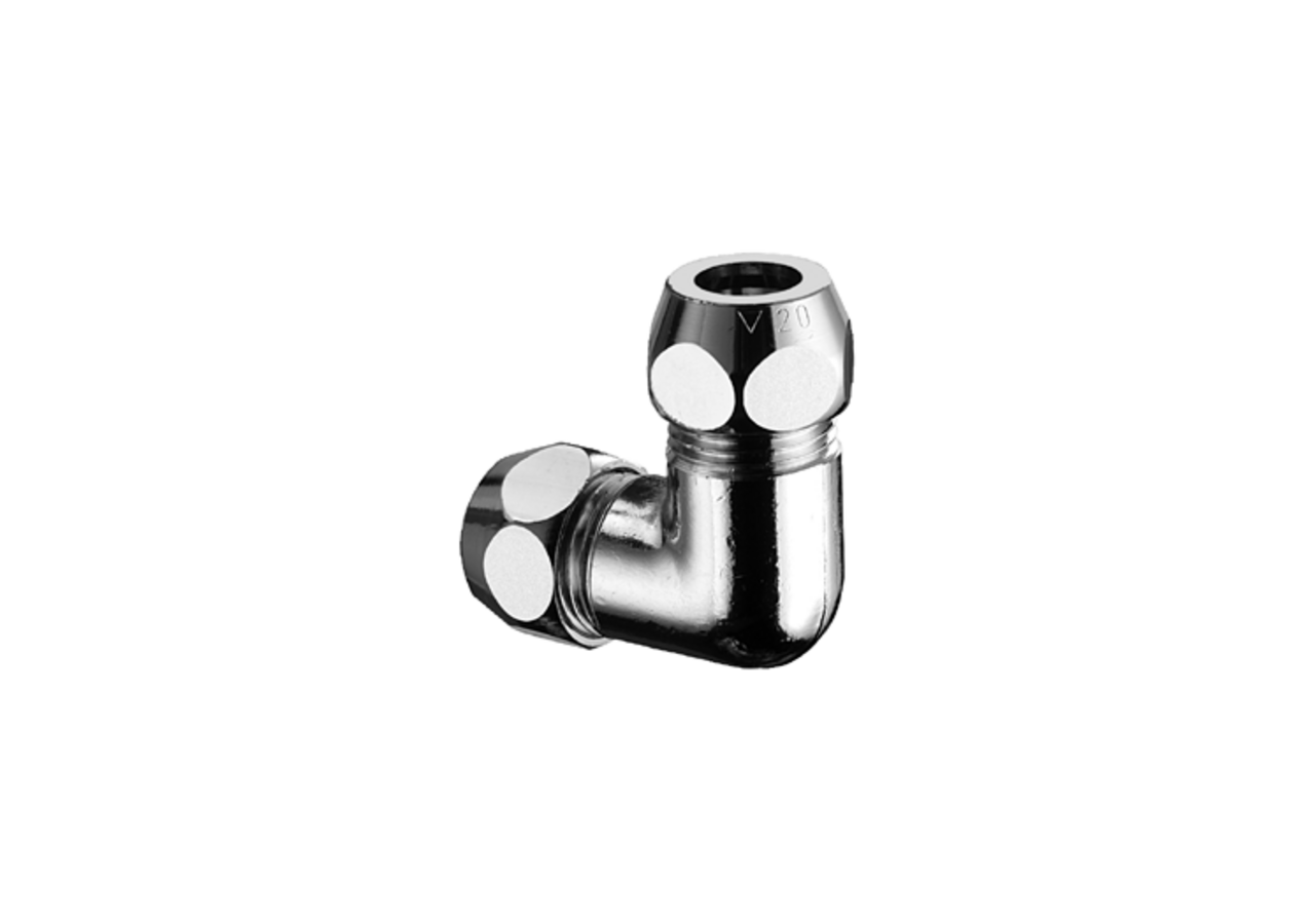 Raccord coudé double - 064470699 - Schell