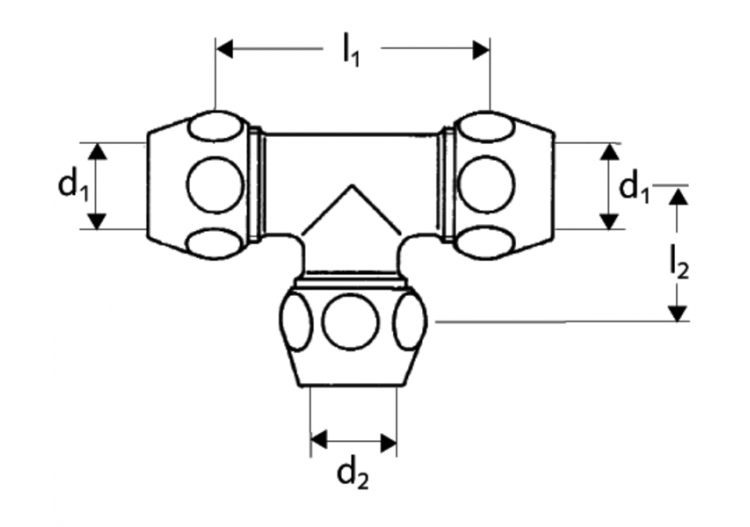 Raccord-T - 064540699 - Schell 2