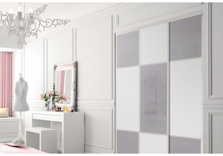 Façade de placard 3 portes coulissante Candy - Kazed : Confort'Mat