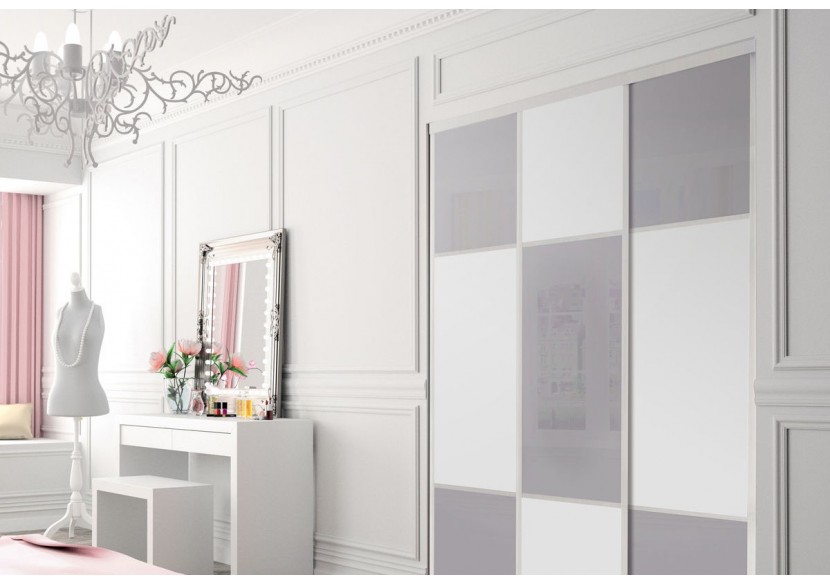 Façade de placard 3 portes coulissante Candy - Kazed : Confort'Mat