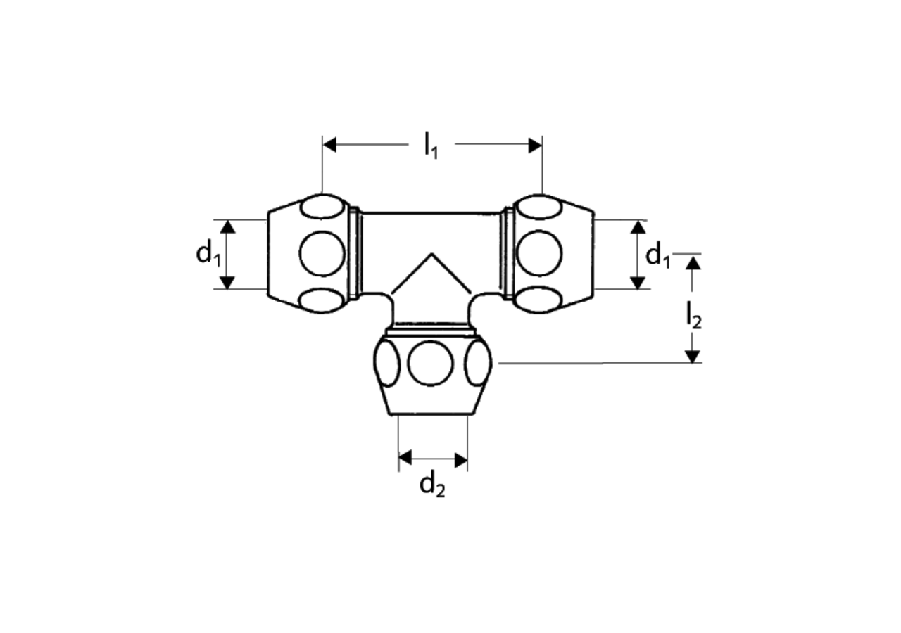 Raccord-T - 064550699 - Schell