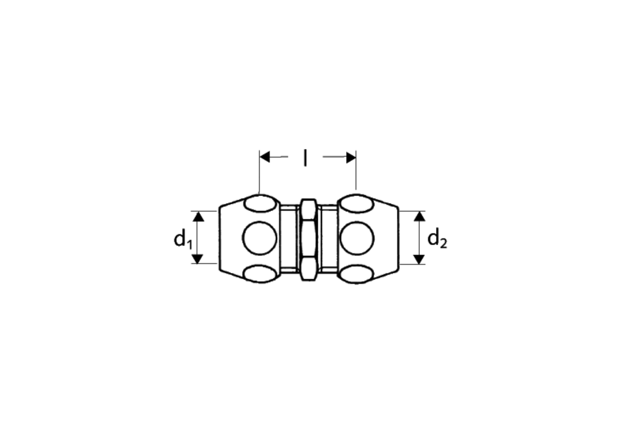 Raccord double - 065290699 - Schell