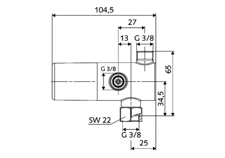 Thermostat pour robinet d’équerre - 094140699 - Schell 2