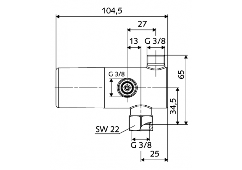 Thermostat pour robinet d’équerre - 094140699 - Schell