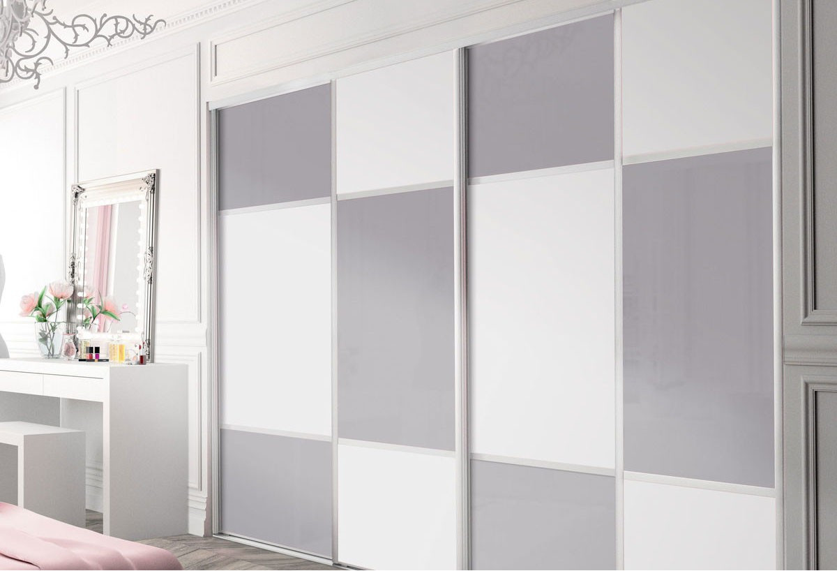 Façade de placard 4 portes coulissante Candy - Kazed : Confort'Mat