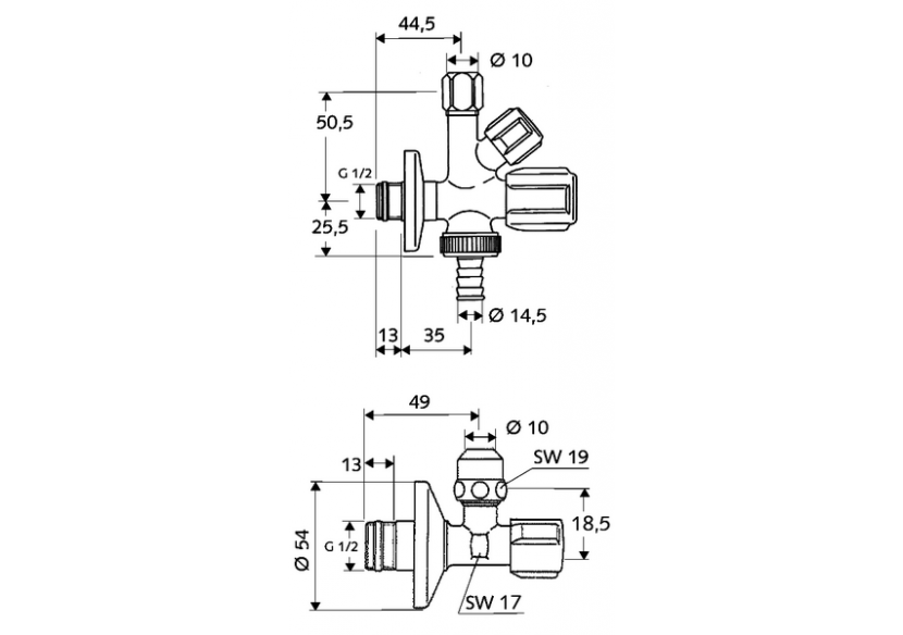 Kit de raccordement pour robinet COMFORT - 108620699 - Schell