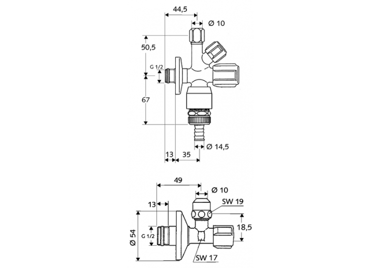 Kit de raccordement pour robinet COMFORT - 108680699 - Schell 2