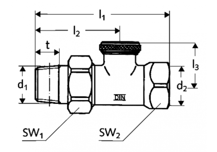 Raccord pour radiateur - 141180499 - Schell 2