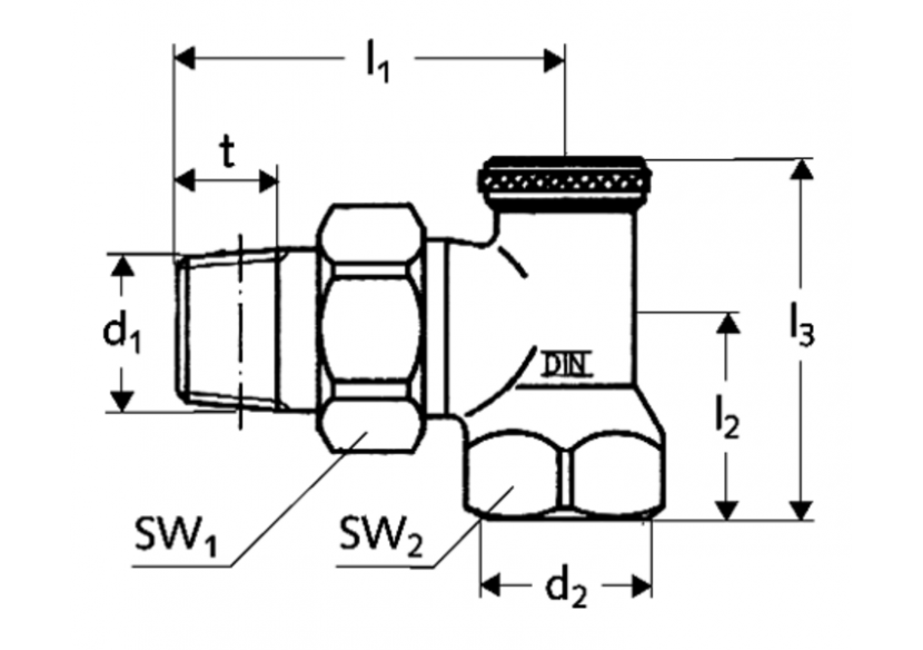 Raccord pour radiateur - 141200499 - Schell