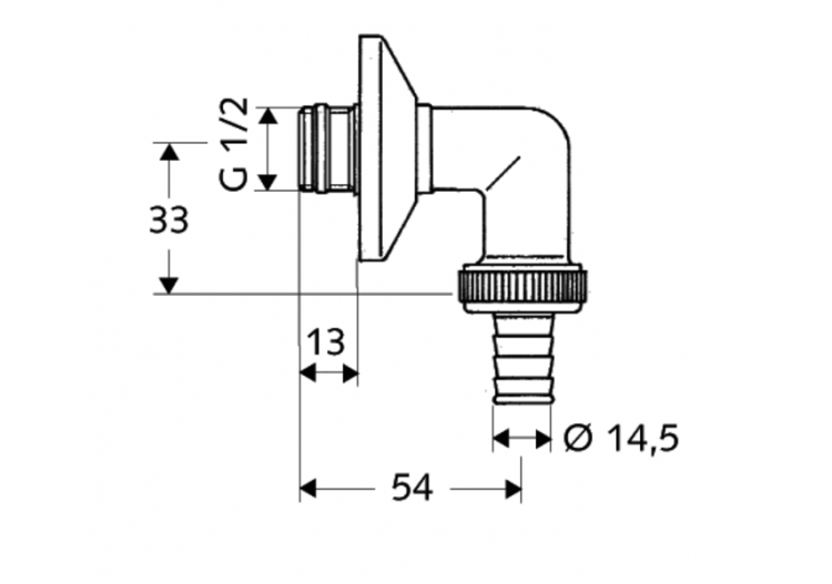 Coude de raccordement avec rosace - 248370699 - Schell 2