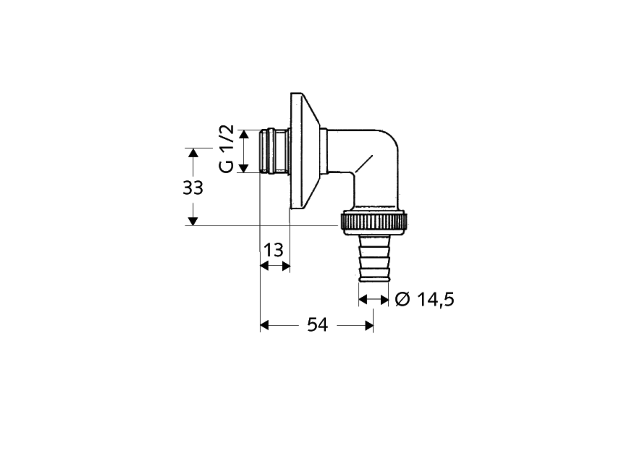 Coude de raccordement avec rosace - 248370699 - Schell