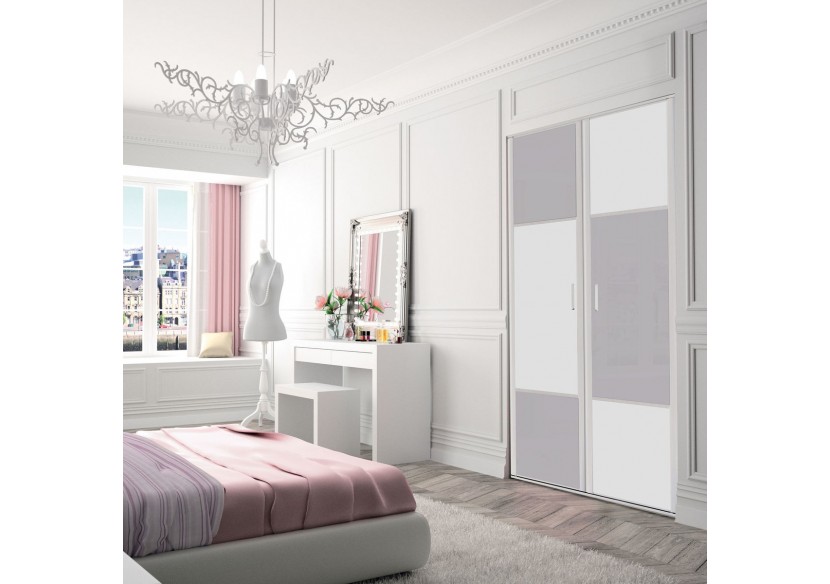 Façade de placard 2 portes pivotante Candy - Kazed : Confort'Mat